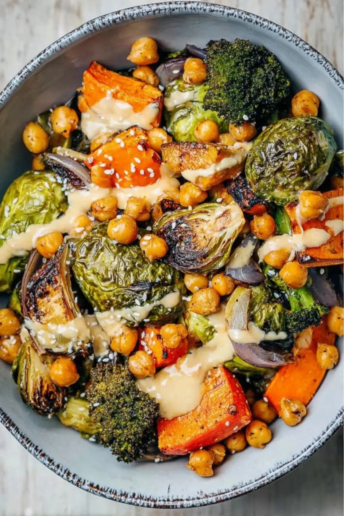 Roasted Veggie and Chickpea Bowl