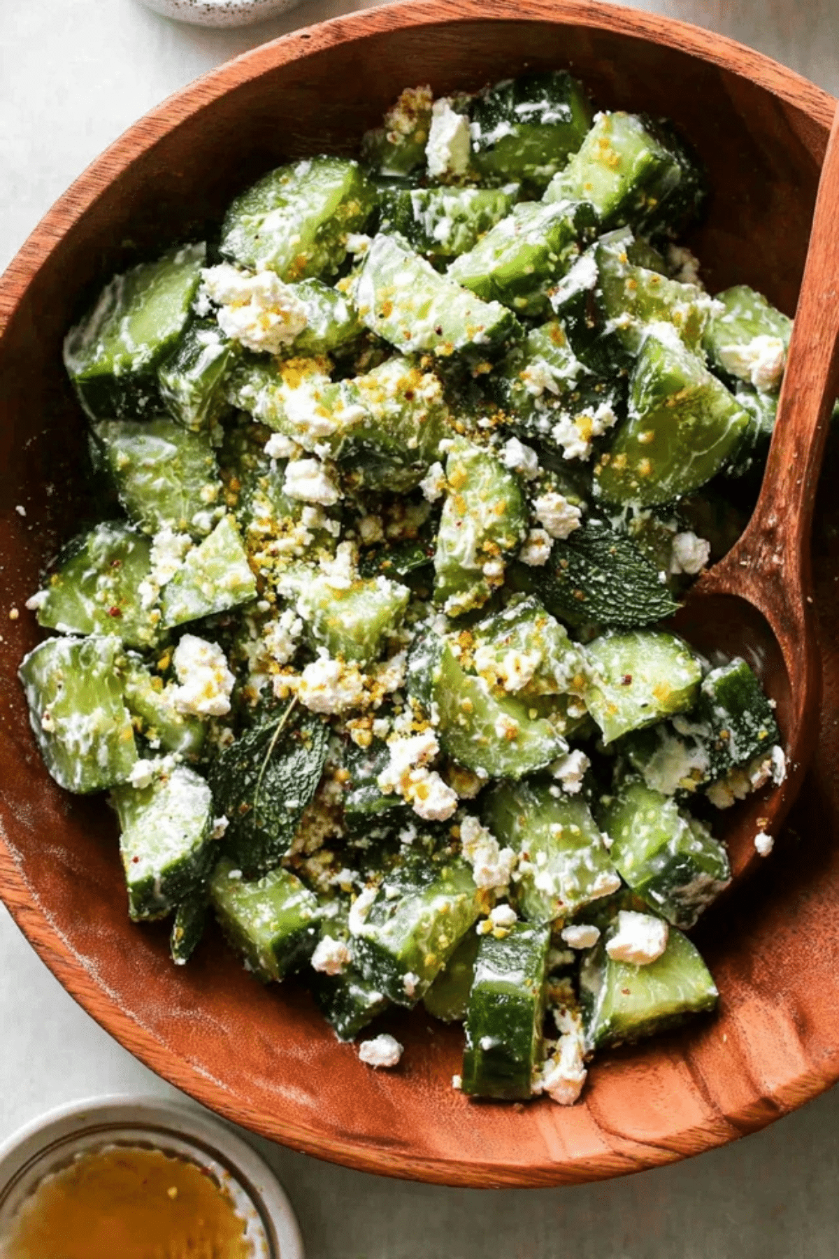 Smashed Cucumber Salad with Feta