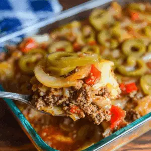 Southern Five Layer Beef Casserole Recipe