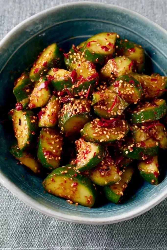 Spicy Korean Cucumber Salad Recipe
