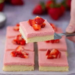 Strawberry Sugar Cookie Bars