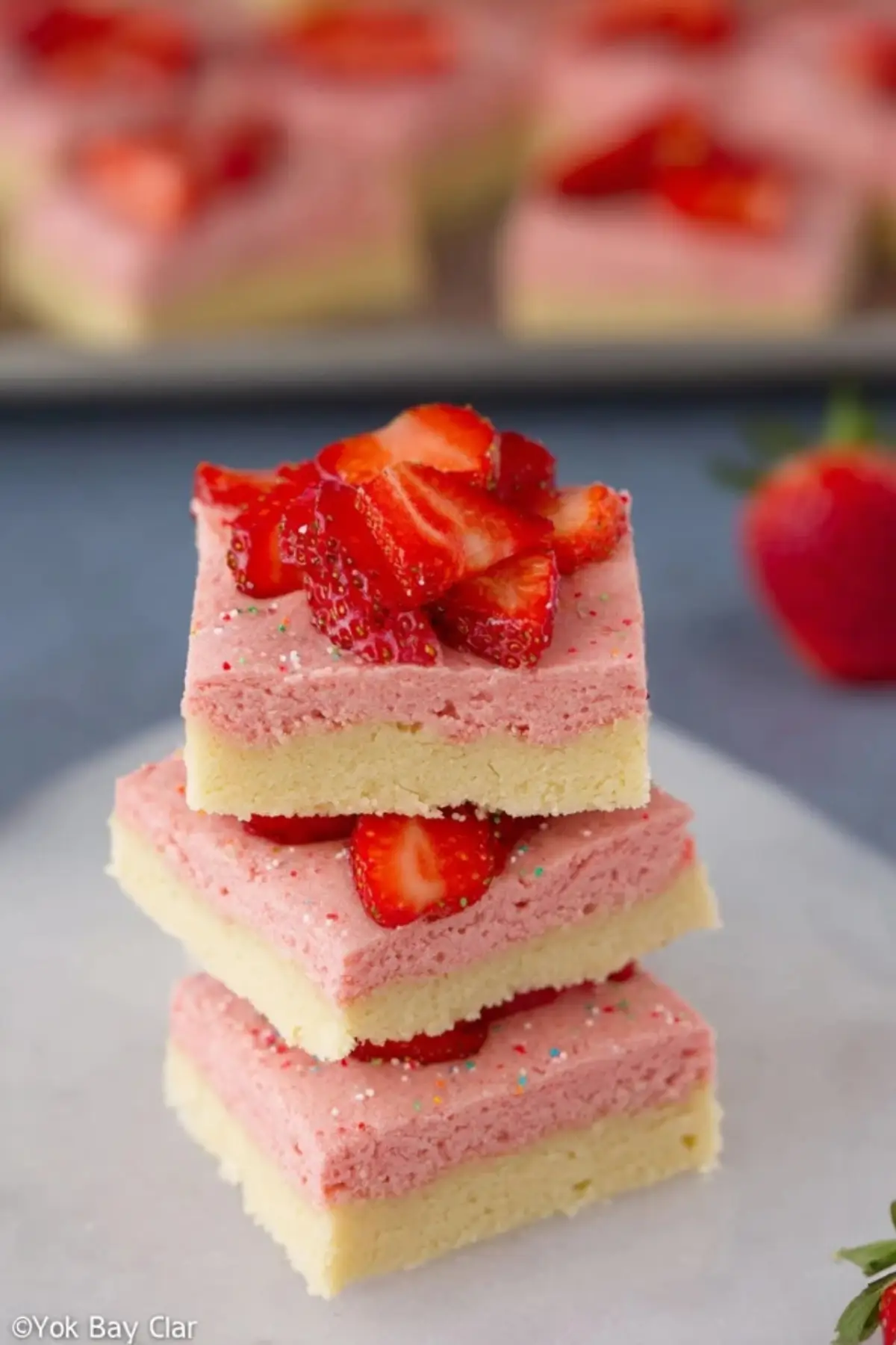 Strawberry Sugar Cookie Bars