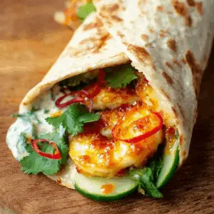 Sweet Chili Halloumi Wraps