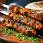 Tandoori Chicken Tikka Kebab Skewers