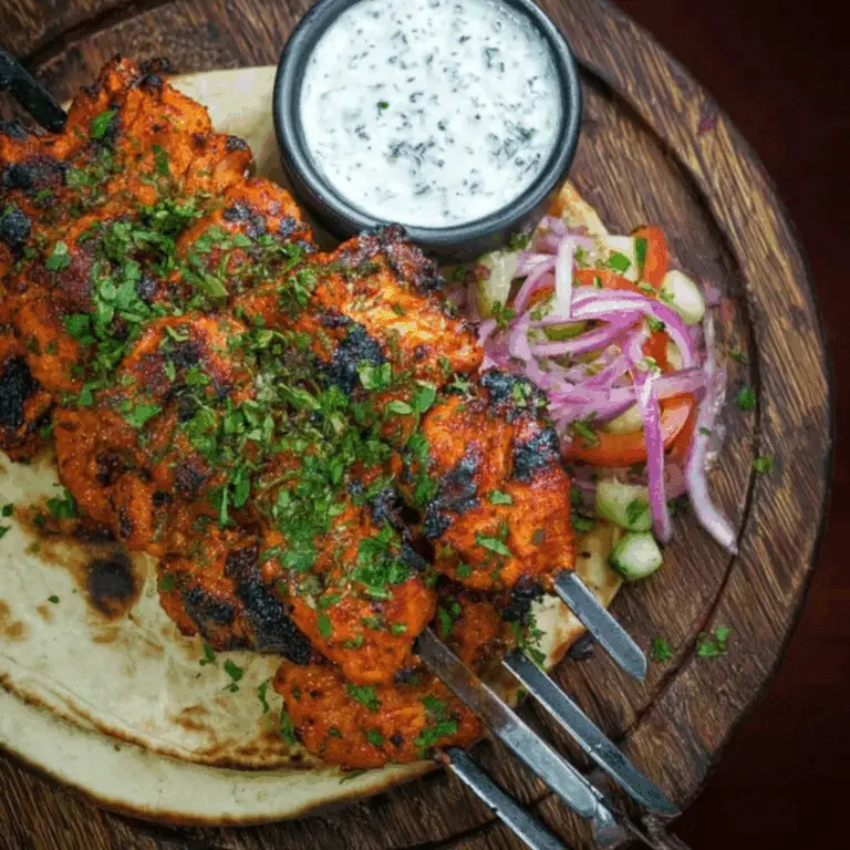 Tandoori Chicken Tikka Kebab Skewers