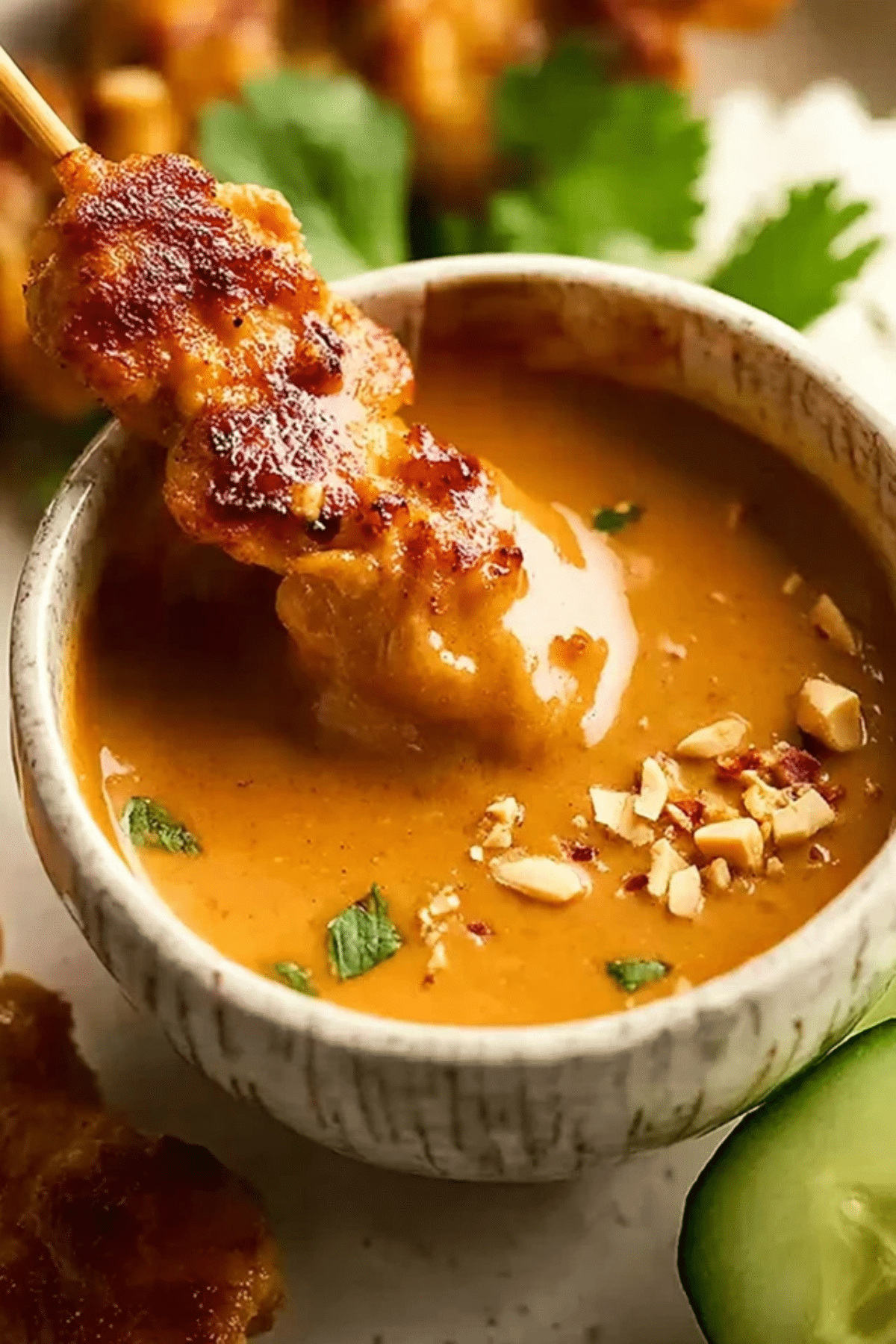 Thai Chicken Satay with Peanut Sauce