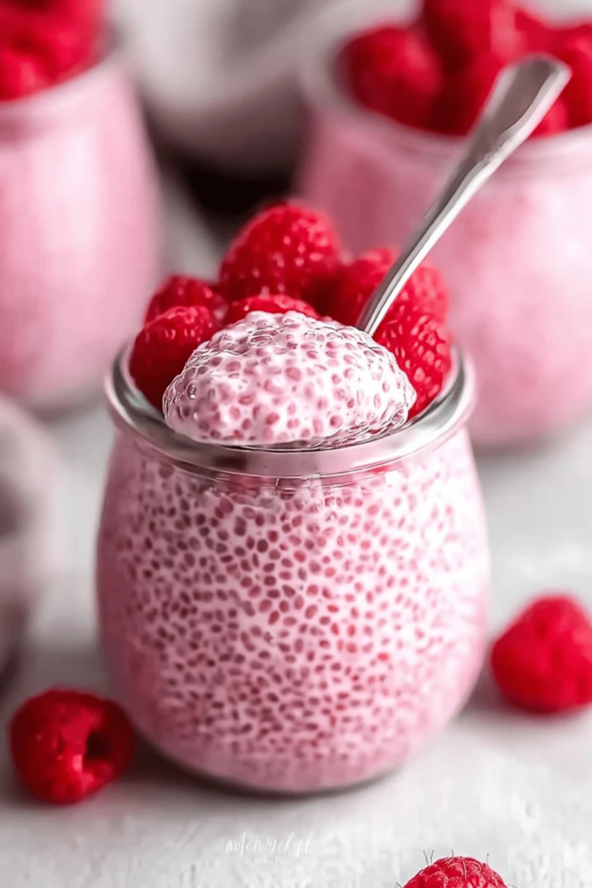 Vegan Raspberry Chia Pudding