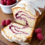 Yogurt Cake with Raspberry Swirl