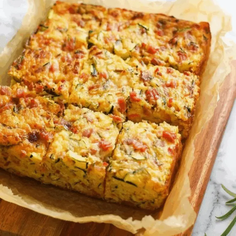 Zucchini and Bacon Slice