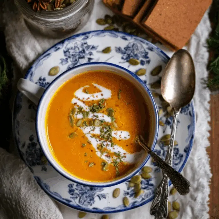 Apple Carrot and Pumpkin Soup