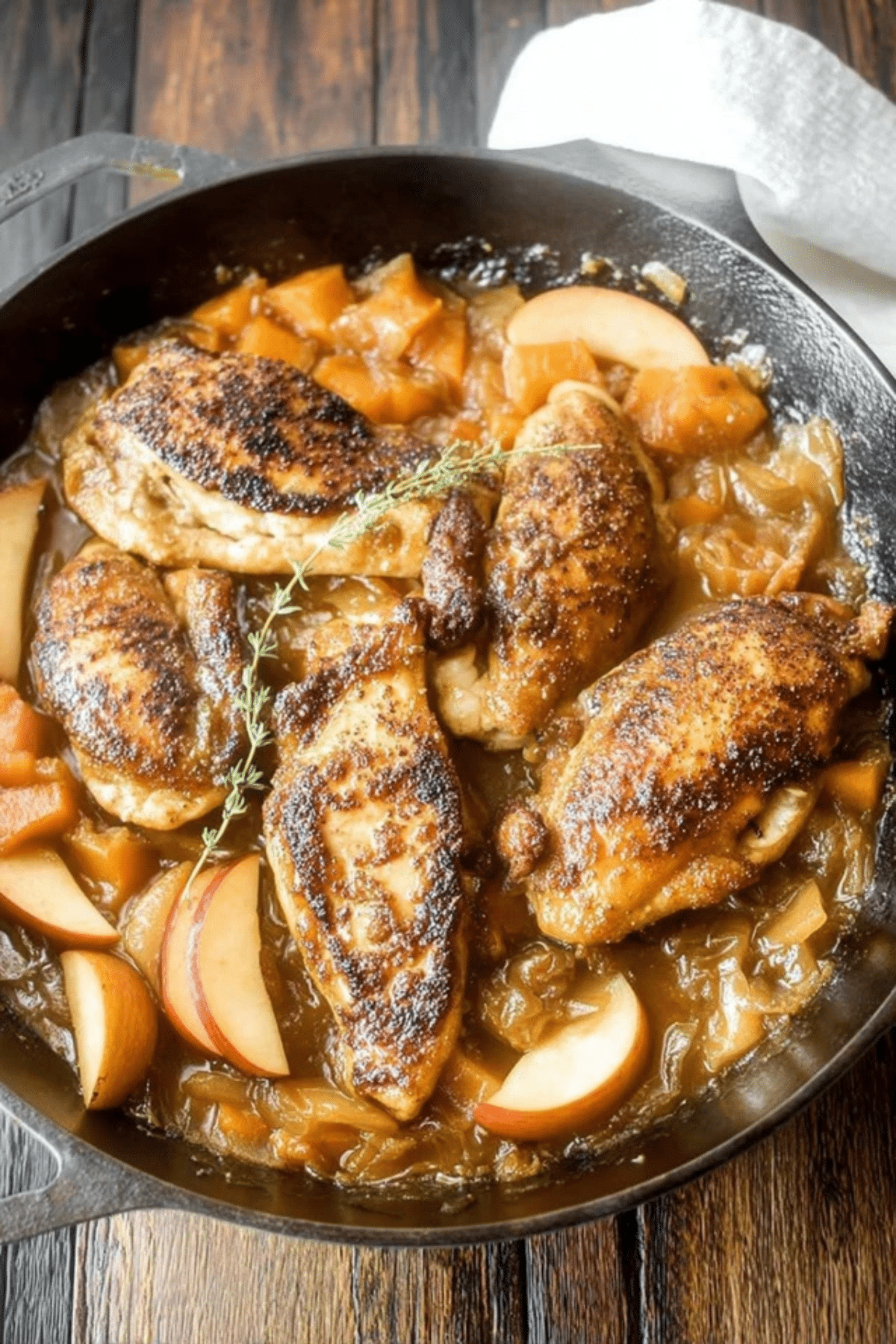 Apple Cider Chicken with Butternut Squash