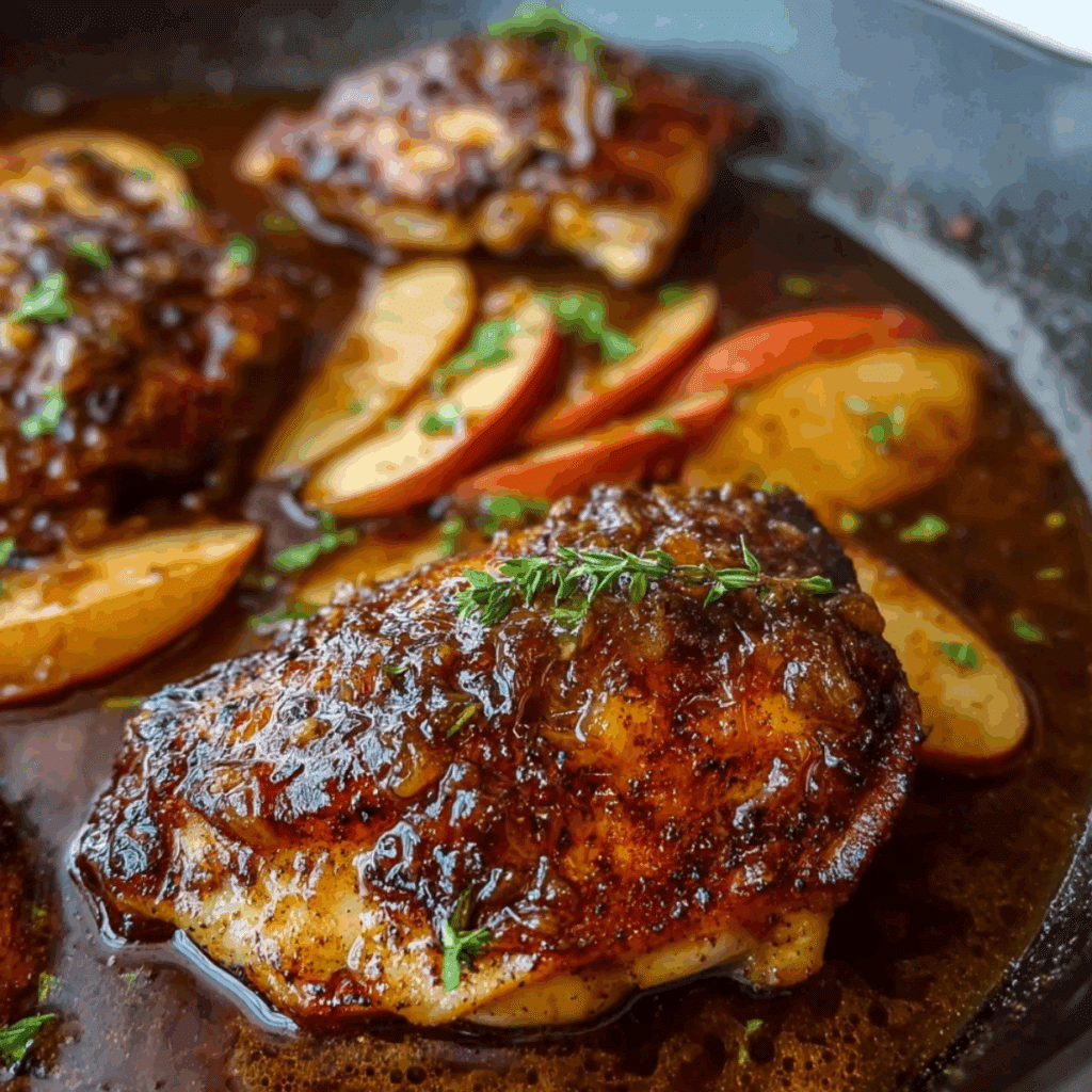 Apple Cider Glazed Chicken