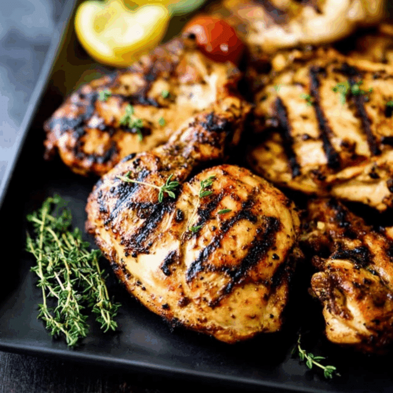 Apple Cider Thyme Grilled Chicken