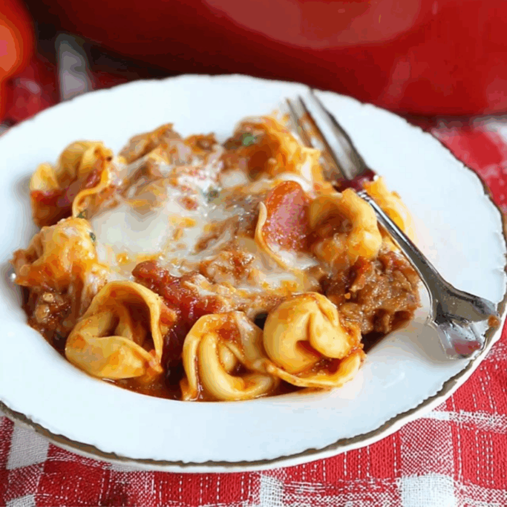 Baked Pizza Tortellini