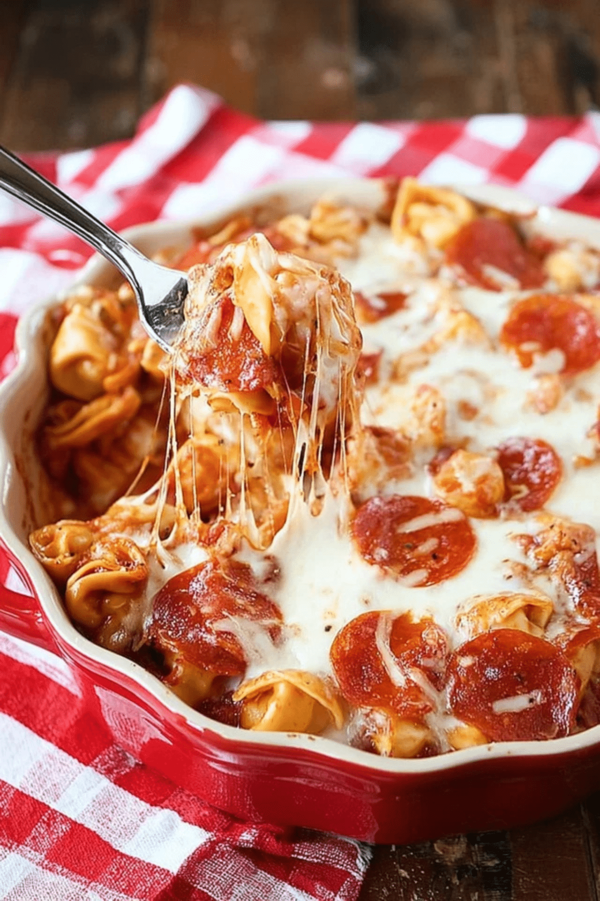 Baked Pizza Tortellini