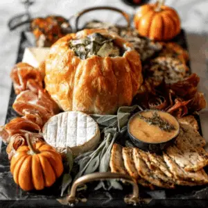 Brie Pumpkin with Spiced Maple Pumpkin Butter