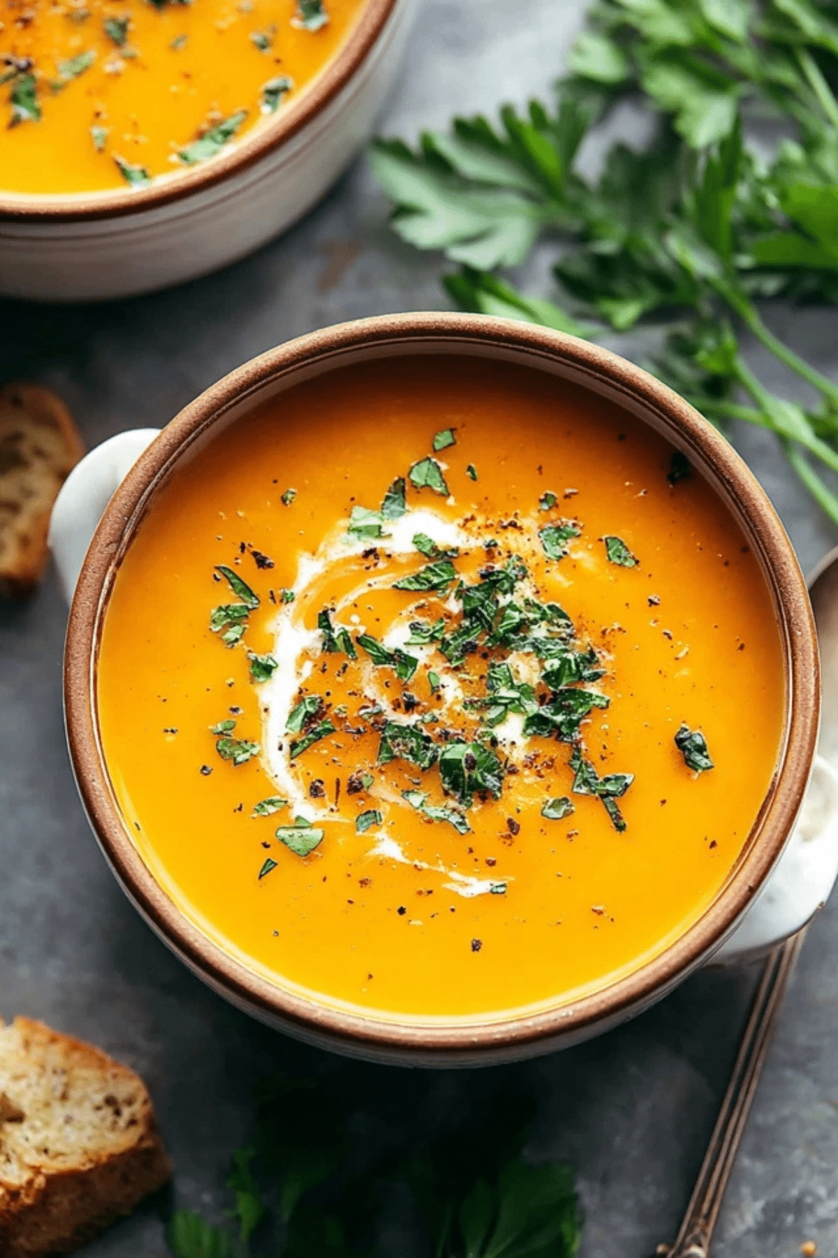 Butternut Squash and Sweet Potato Soup