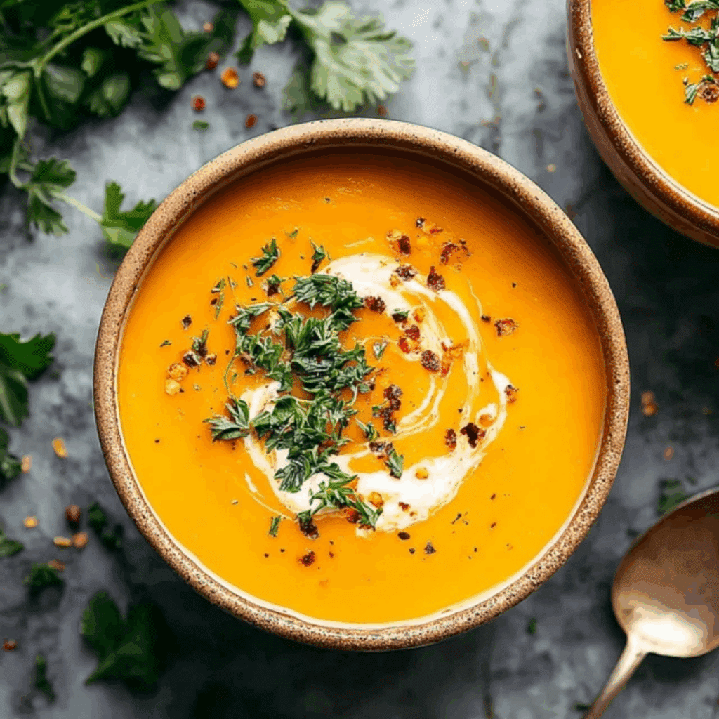 Butternut Squash and Sweet Potato Soup