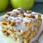 Caramel Apple Cinnamon Roll Lasagna