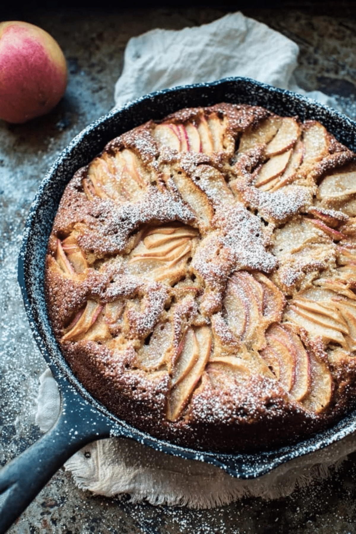 Cardamom Cognac Apple Cake 