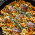Chicken Orzo with Butternut Squash