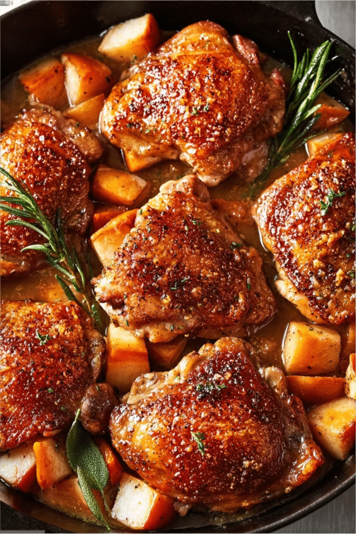 Cider Glazed Chicken Thighs