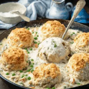 Country Chicken and Biscuits