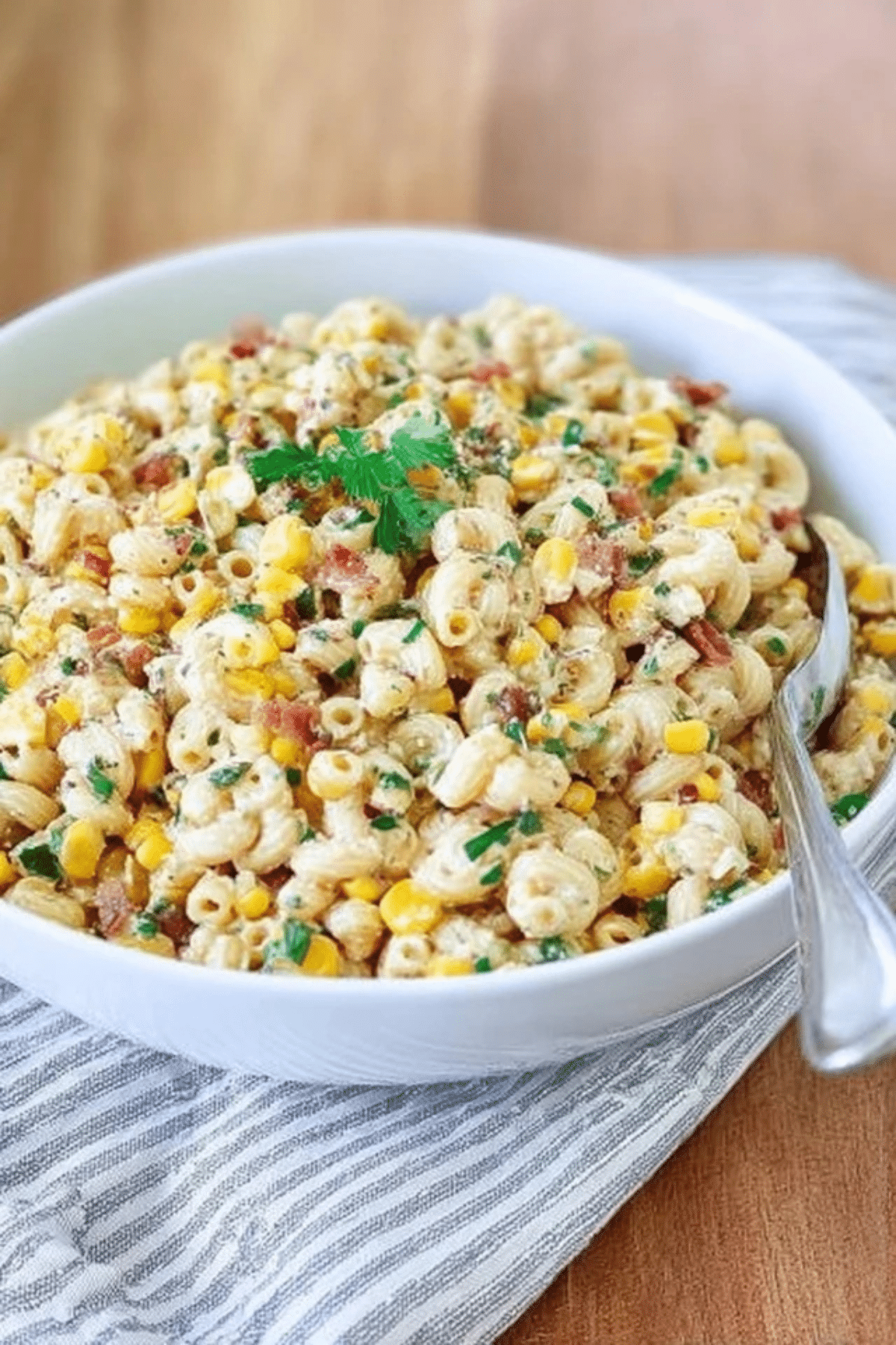 Crack Corn Pasta Salad with Bacon