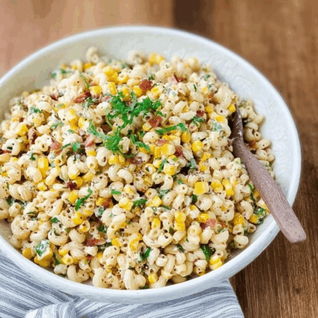 Crack Corn Pasta Salad with Bacon
