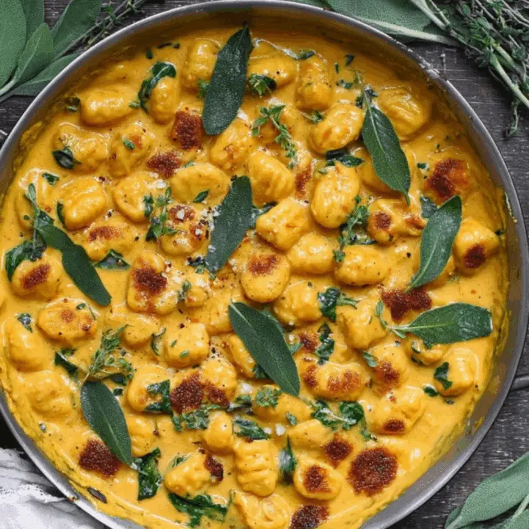 Creamy Pumpkin Gnocchi