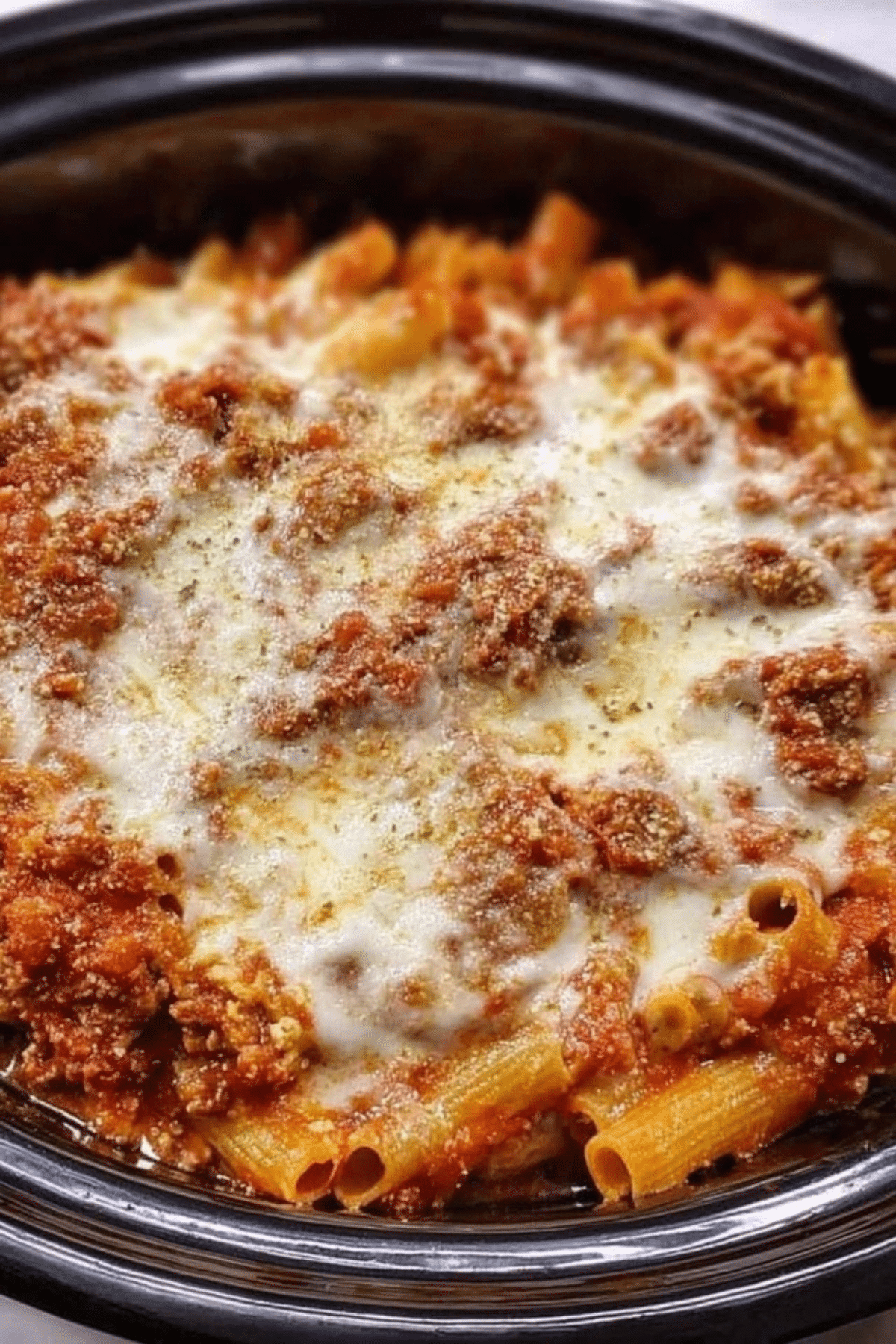 Crock Pot Baked Ziti