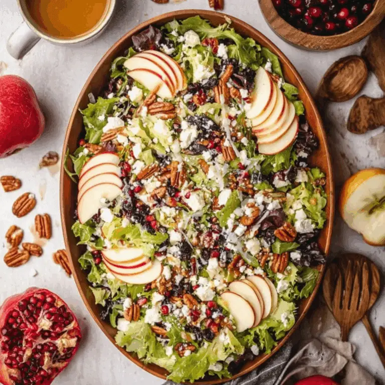 Fall Harvest Salad with Apple Cider Vinaigrette