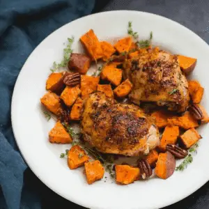 Honey Roasted Chicken and Sweet Potatoes