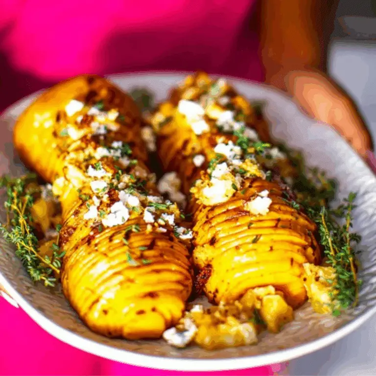 Loaded Hasselback Butternut Squash