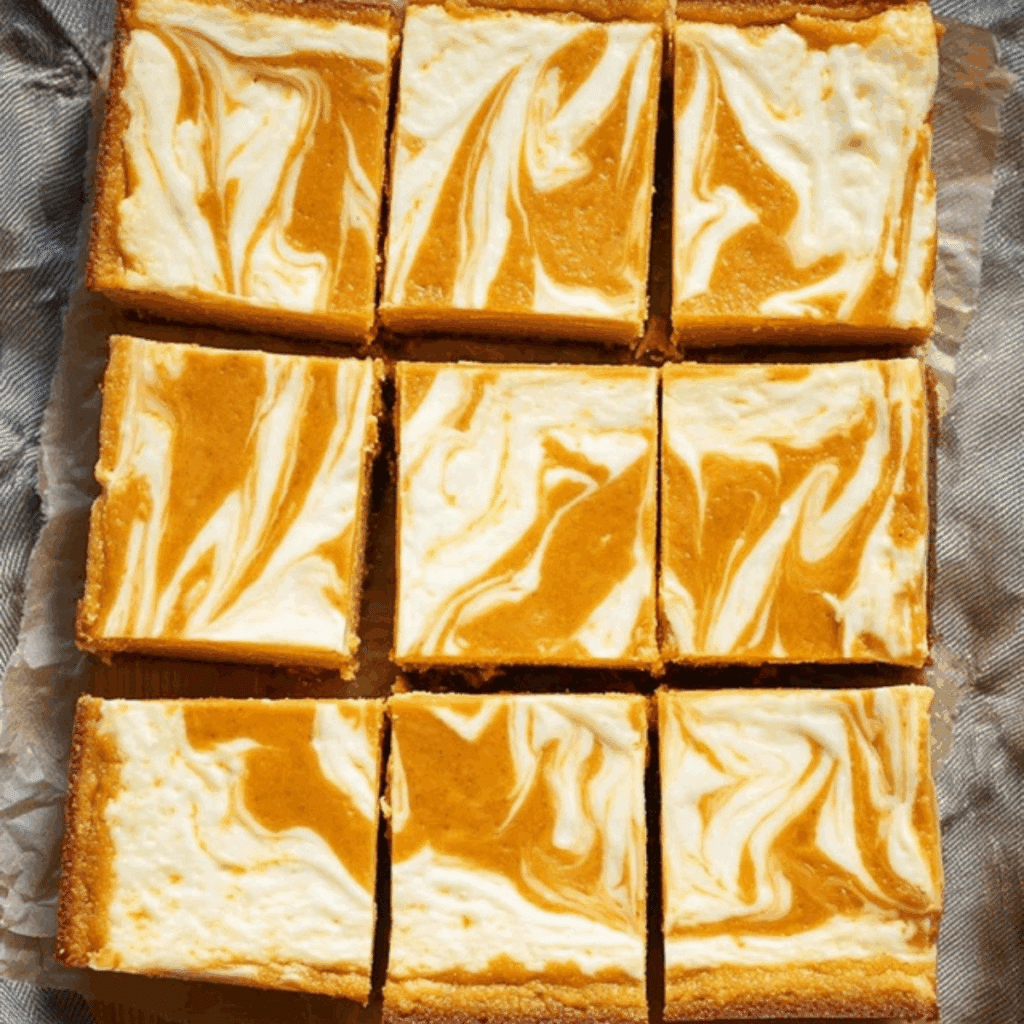 Pumpkin Cheesecake Bars