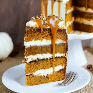 Pumpkin Salted Caramel Cake
