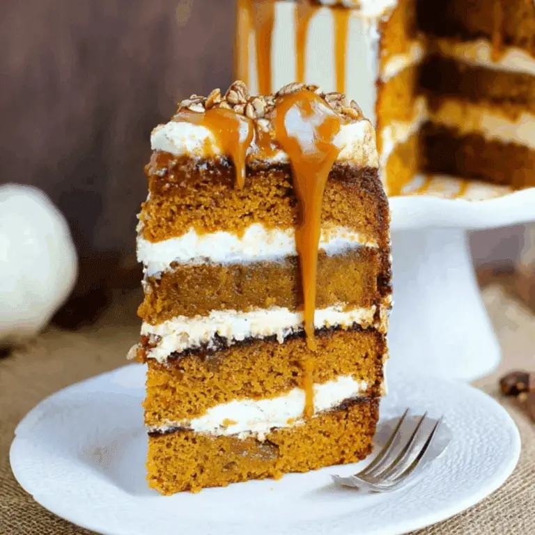 Pumpkin Salted Caramel Cake