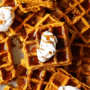 Pumpkin Spice Waffles