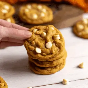 Pumpkin White Chocolate Chip Cookies