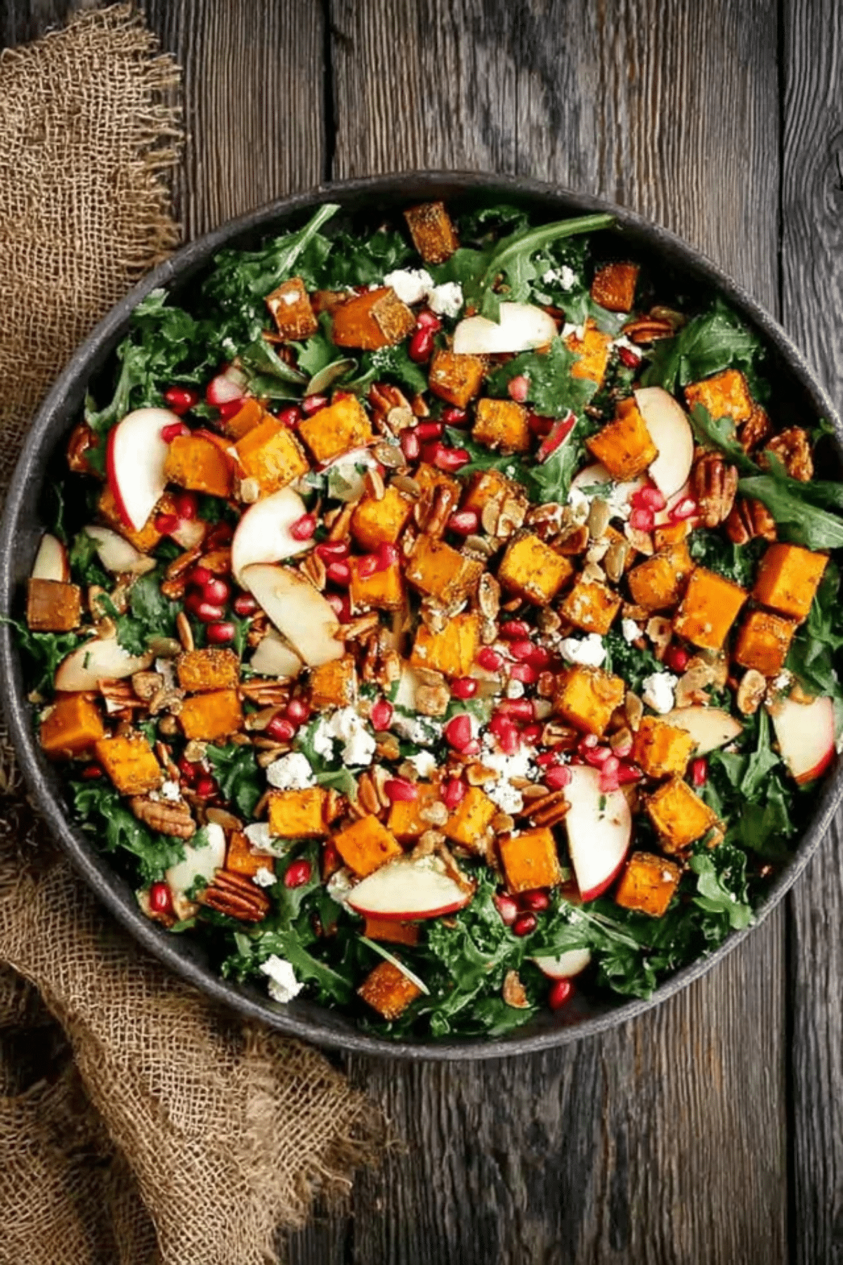 Salad with Butternut Squash and Apple