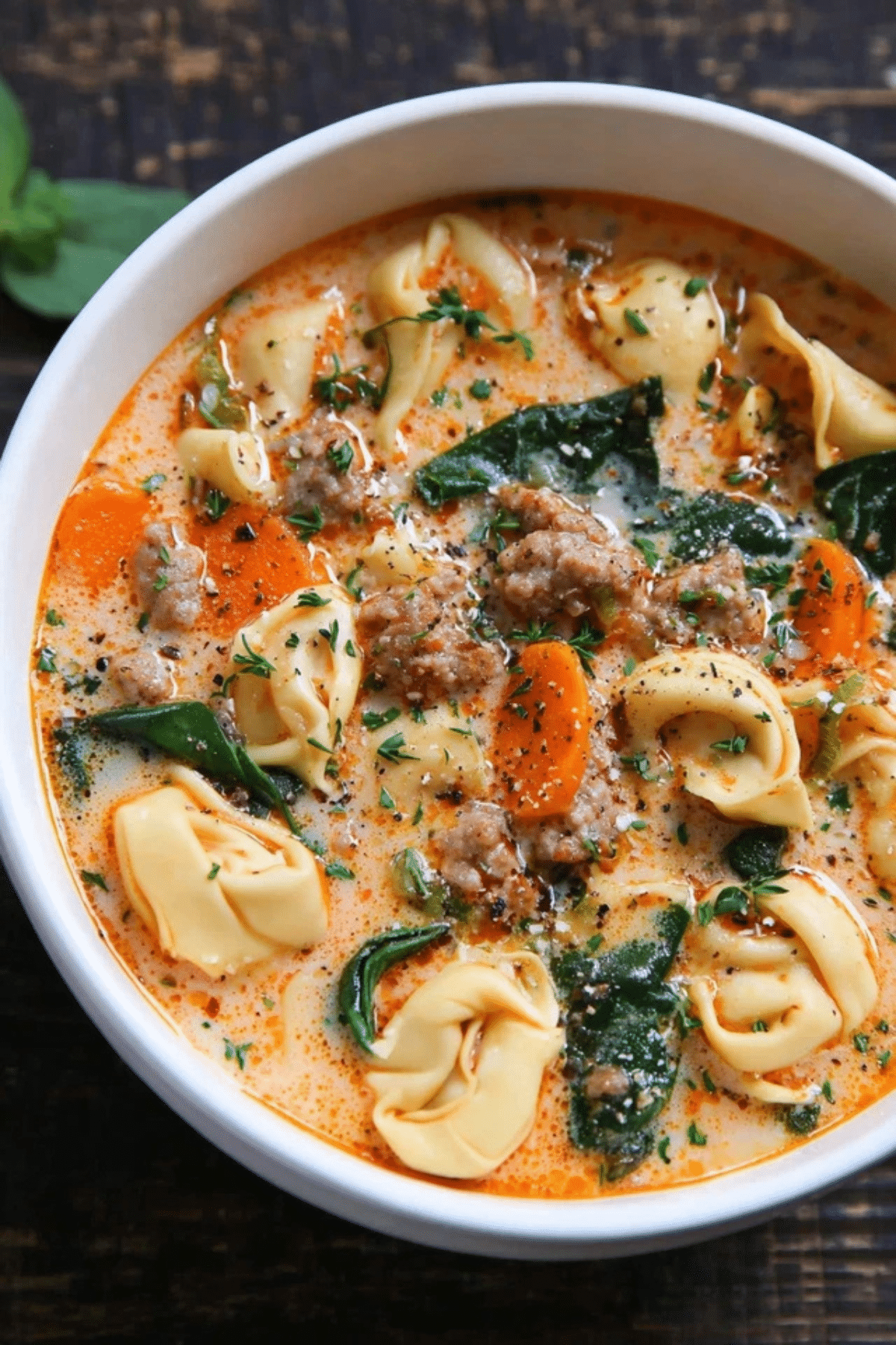 Sausage Tortellini Soup