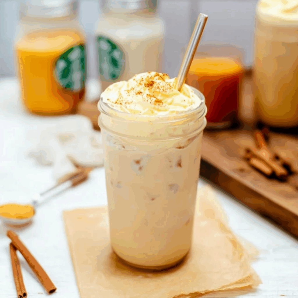 Starbucks Iced Chai with Pumpkin Cream Cold Foam