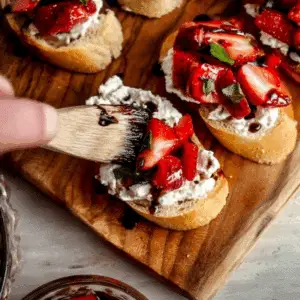Strawberry Goat Cheese Bruschetta