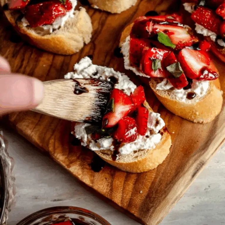 Strawberry Goat Cheese Bruschetta