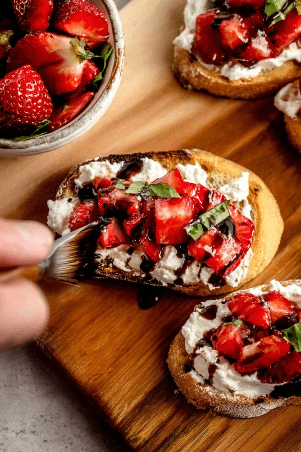 Strawberry Goat Cheese Bruschetta