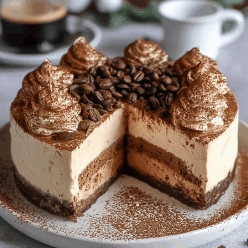 Tiramisu Cold Brew Coffee Cheesecake