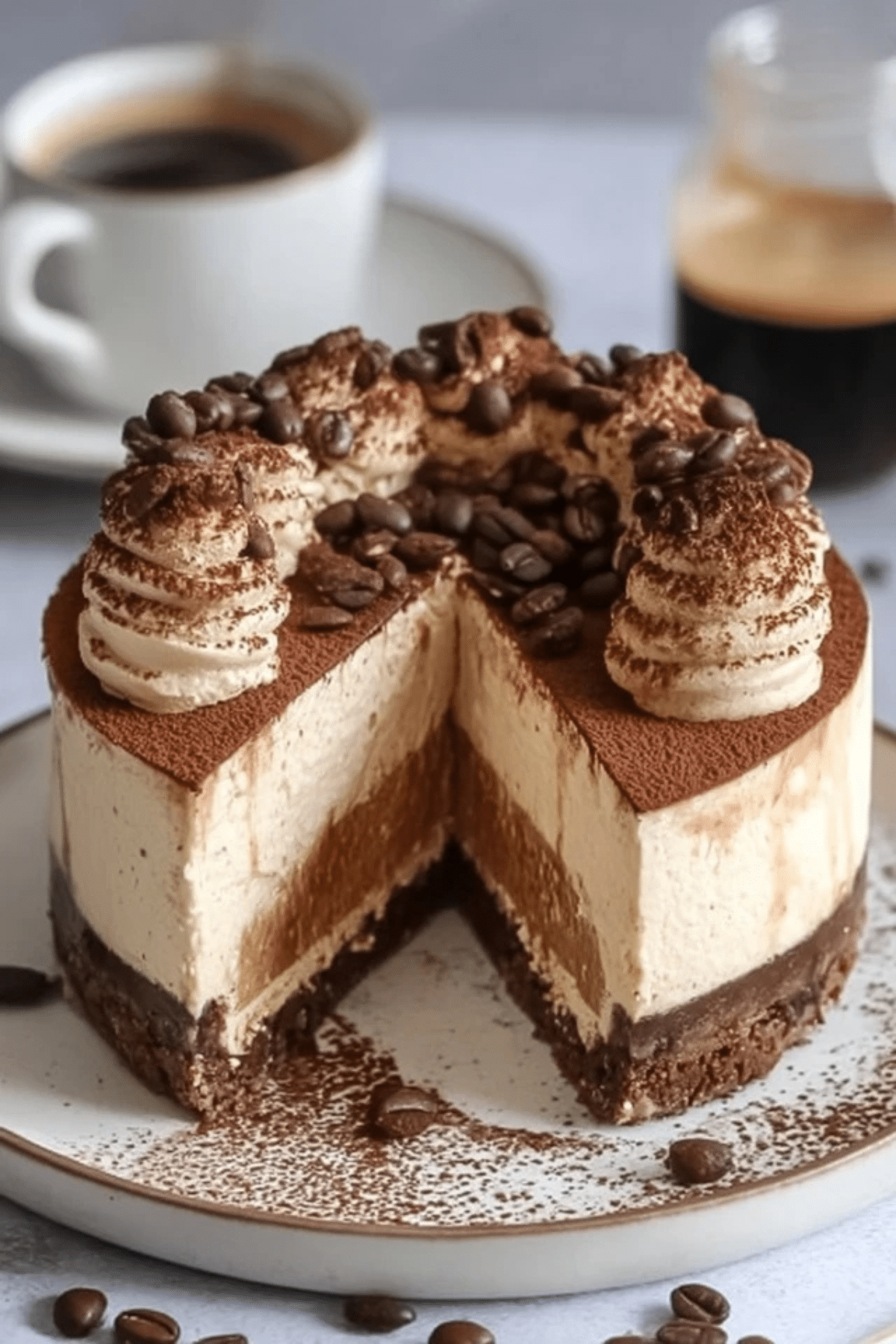 Tiramisu Cold Brew Coffee Cheesecake