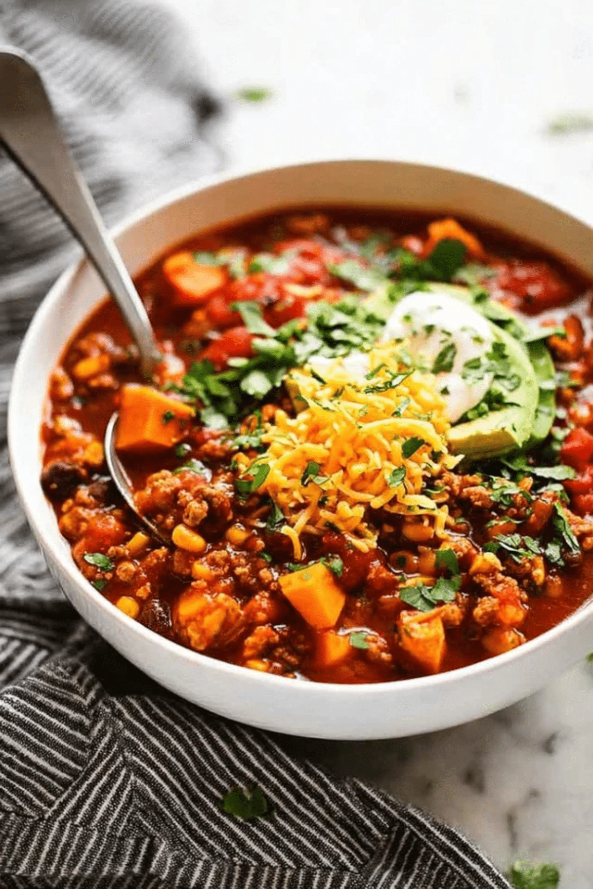 Turkey Sweet Potato Chili