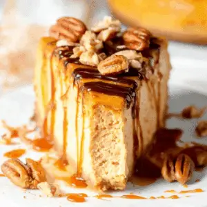 Turtle Pumpkin Cheesecake