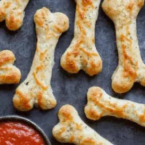 Cheesy Halloween Breadstick Bones